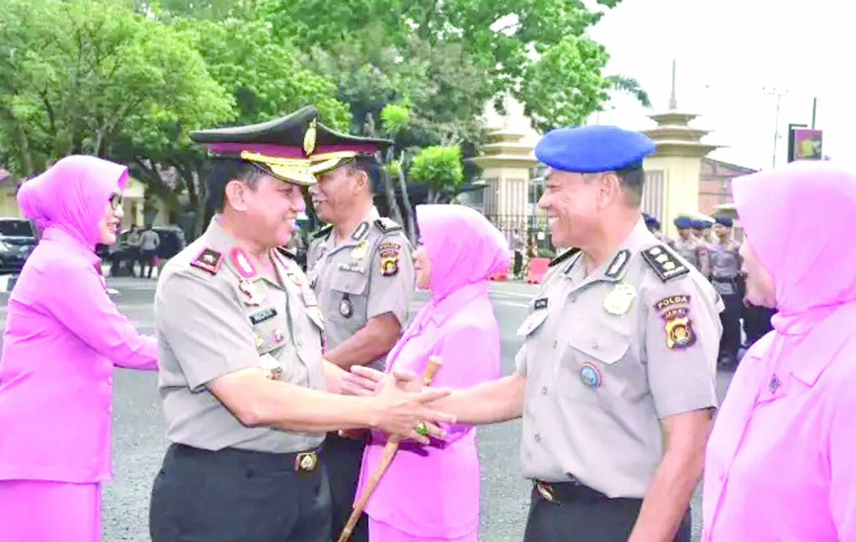 134 Personel dan ASN Polda Jambi Naik Pangkat
