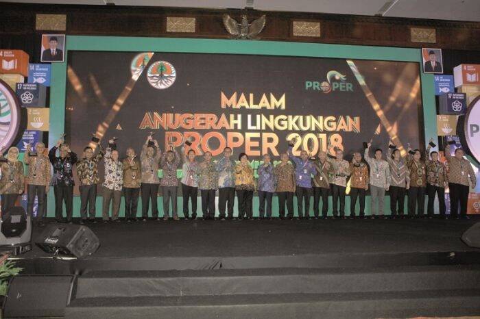 20 Perusahaan Meraih Proper Emas 2018
