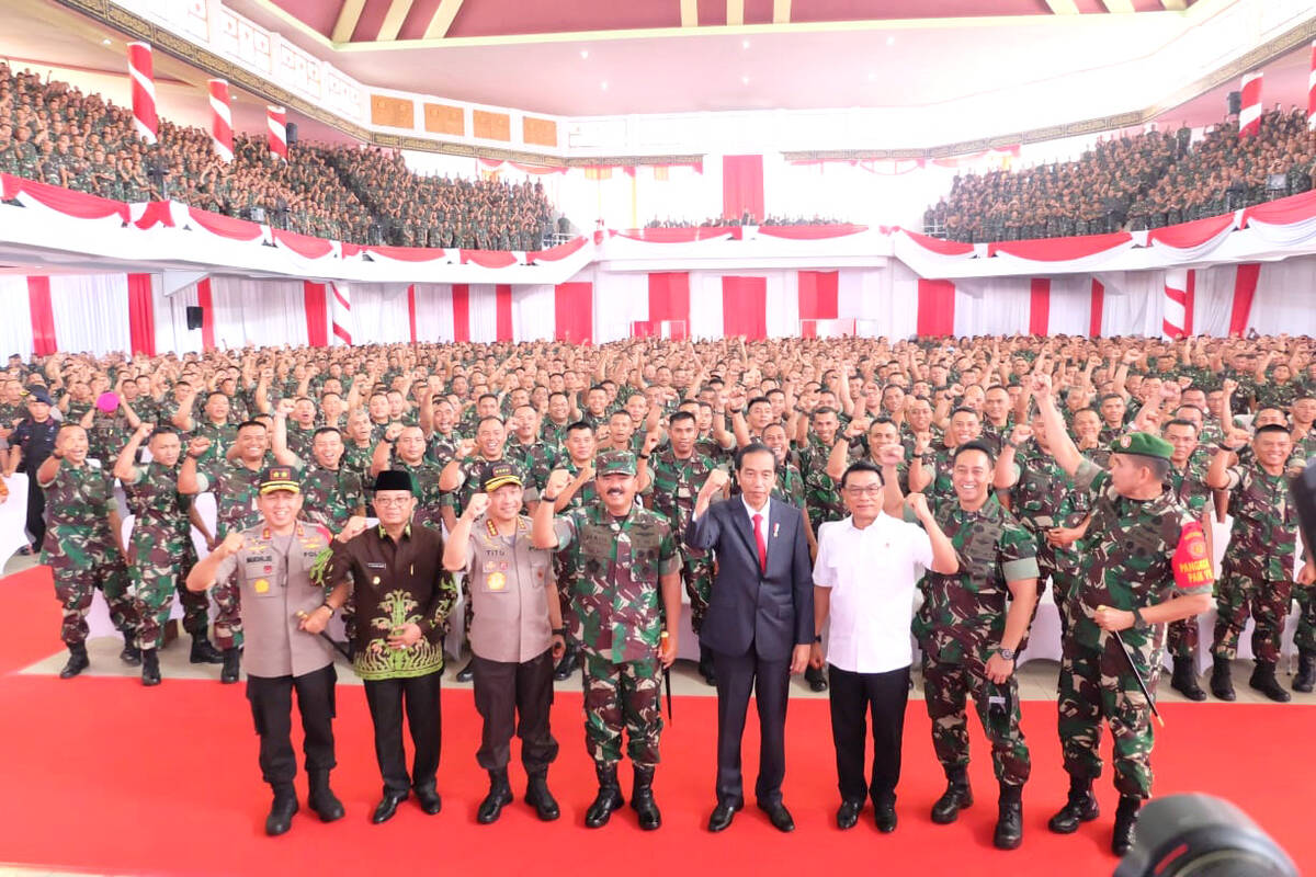 3.316 Babinsa Se-Sumatera Terima Arahan Presiden Jokowi di Jambi