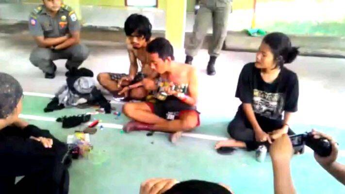 3 Anak Pank Ditangkap Satpol PP Di Lampu Merah Sarolagun