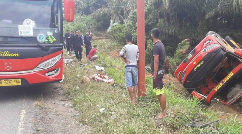 33 Anggota Brimob Korban Bus Terguling Muara Emat, 1 Orang Masih di Ruang ICU