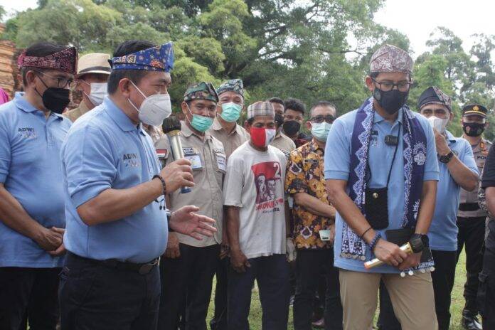 Al Haris Dampingi Sandiaga Uno, Tingkatkan Kualitas Candi Muaro Jambi