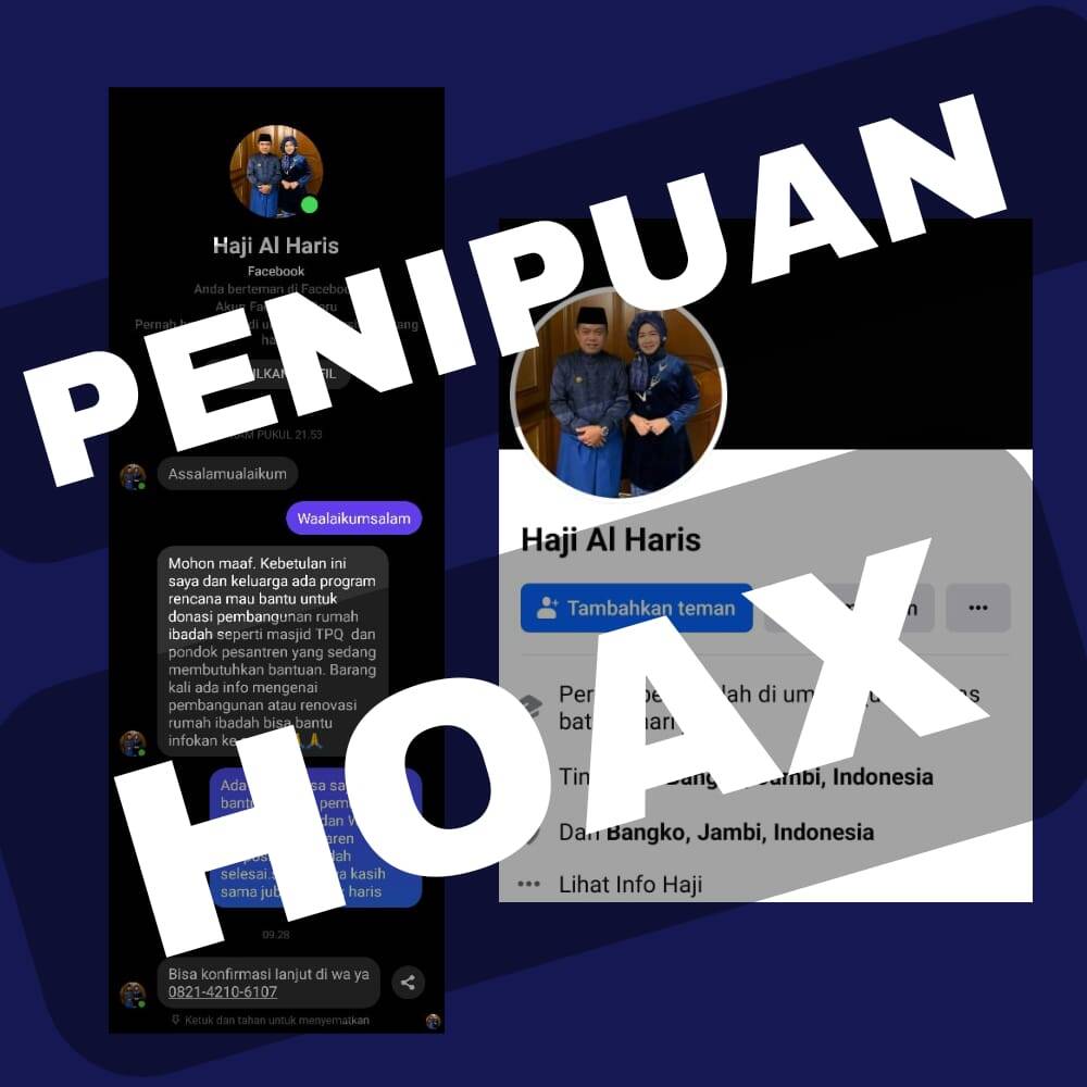 Al Haris Palsu Berkeliaran di Facebook, Mau Rampok Uang Anda 