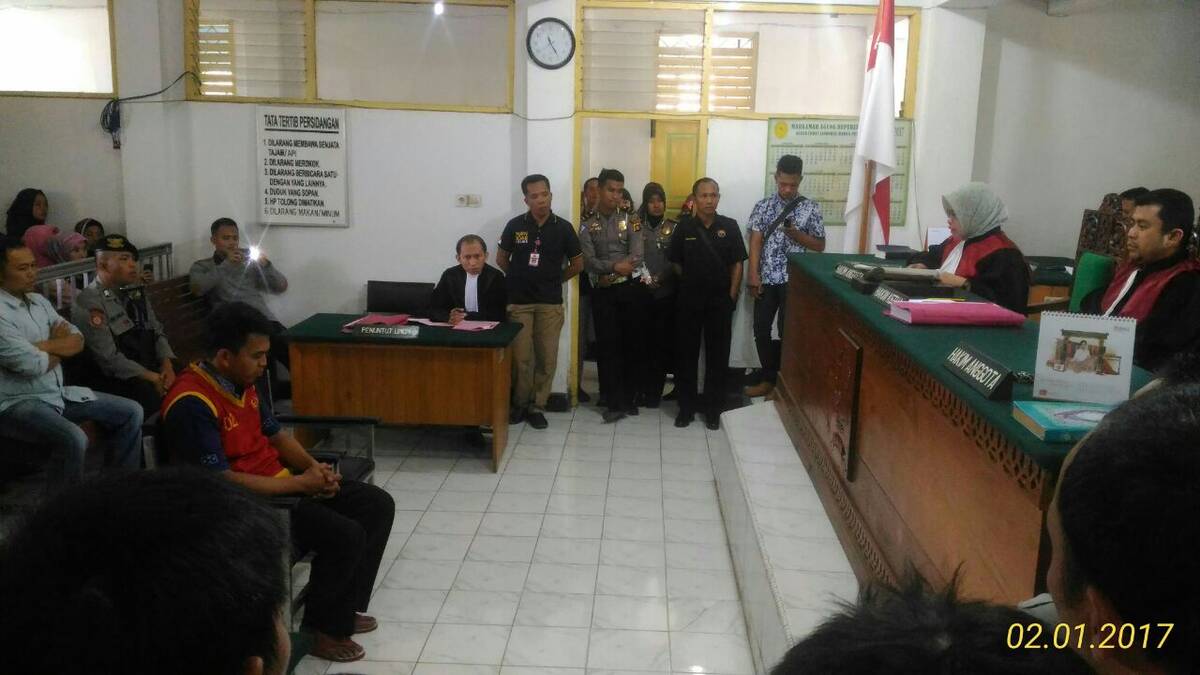 Alek si Pembantai di Vonis Seumur Hidup