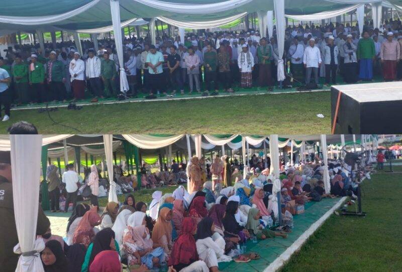 Alun – alun Kota Muara Bulian Mendadak Jadi Lautan Manusia