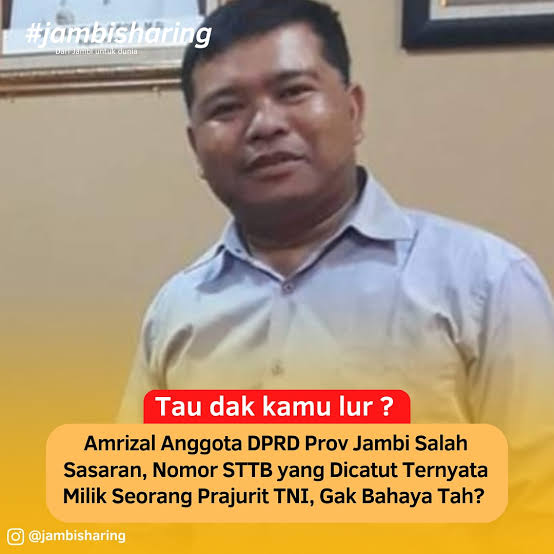 Amrizal Anggota DPRD Partai Golkar dalam Pusaran Kasus Korupsi PJU Kerinci dan Catut Ijazah Prajurit TNI Aktif 