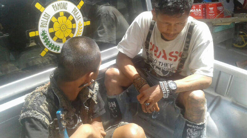 Anak Punk Diciduk Pol PP