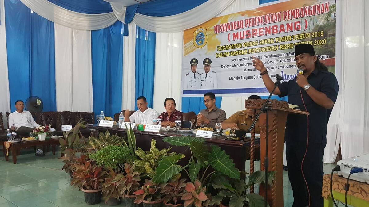 Anggota Dewan Sesalkan OPD Kirim Staf di Musrenbang Muara Sabak Timur