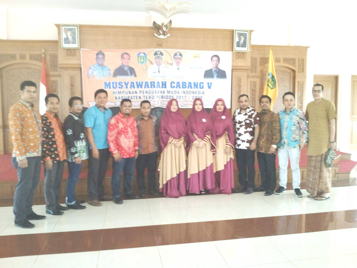 Aswan Hidayat Hadiri Muscab V Hipmi Tebo