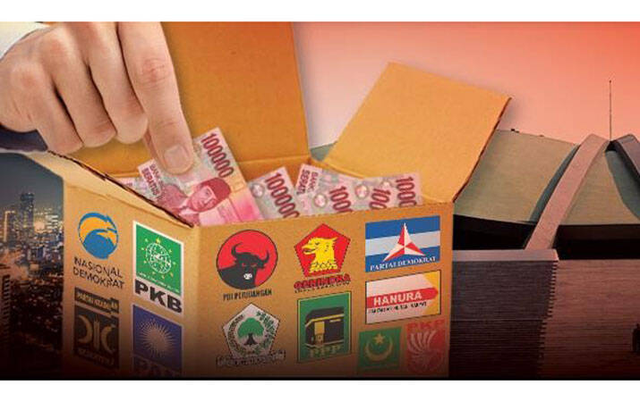 Bantuan  Parpol Capai  Rp 1 Miliar Lebih
