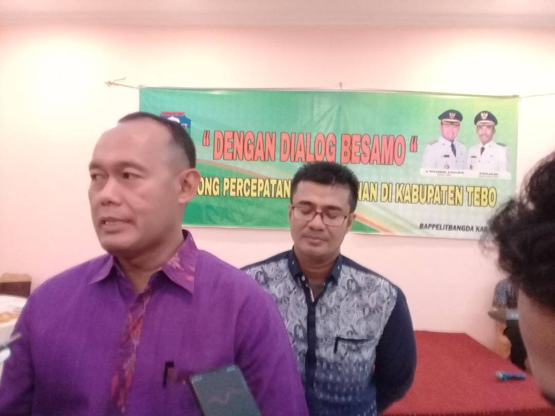 Bapelitbangda Tebo Belum Bisa Sampaikan Isu Strategis Pembangunan Tahun 2020