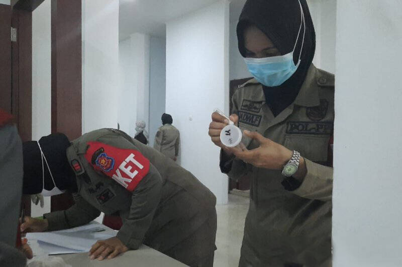 Biaya Tes Urine Ditanggung PTT Satpol PP Kota Jambi