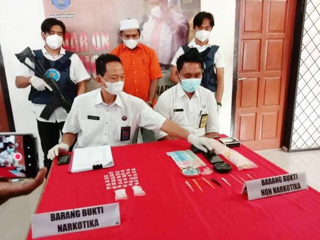 BNN Tangkap Heri Gondrong Bandar Narkoba Bajubang