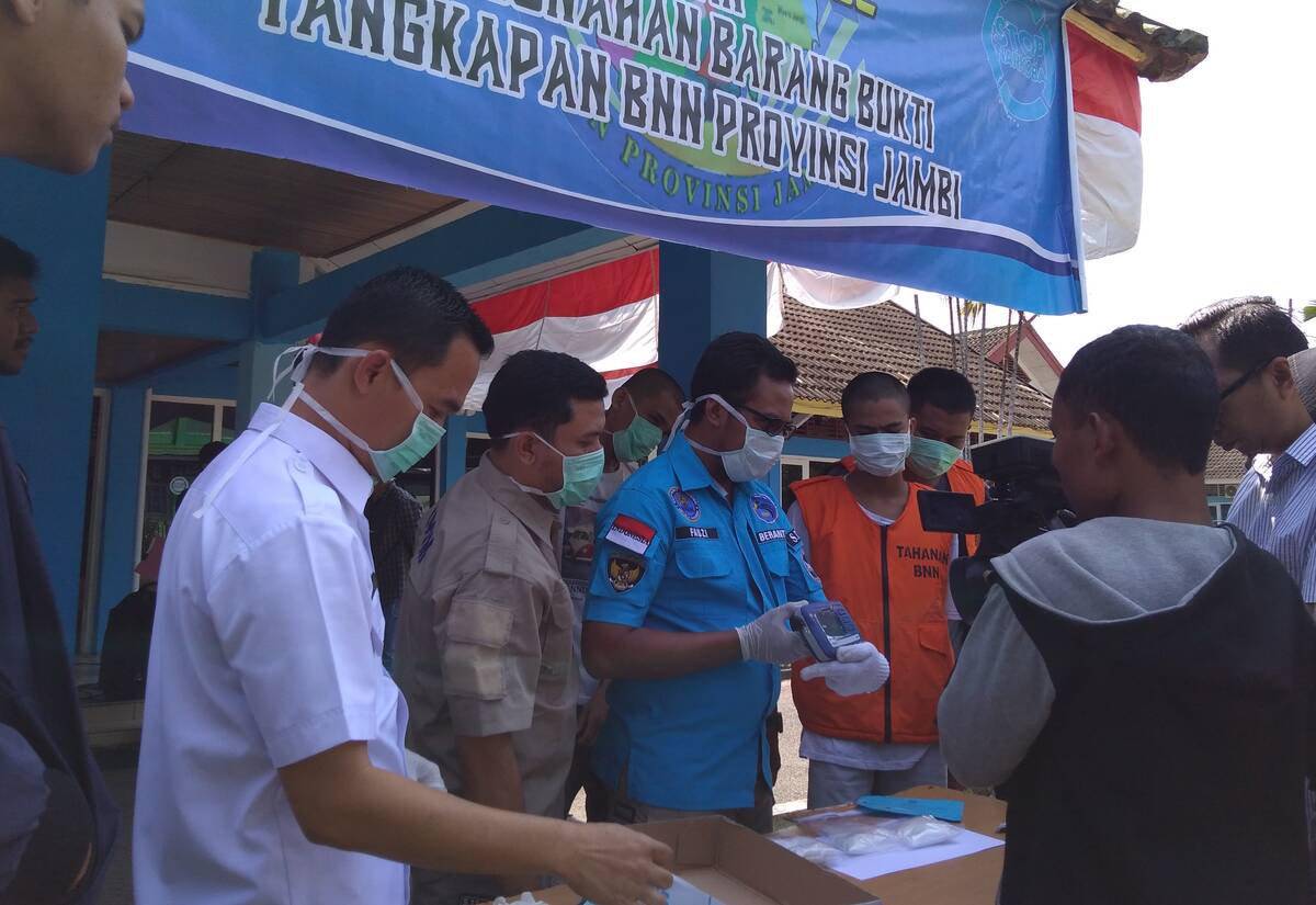 BNNP Jambi Musnahkan Narkotika Seberat 322.14 Gram