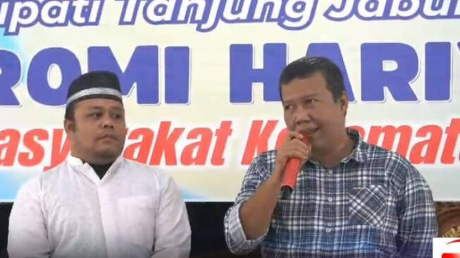 Bupati dan Wakil Bupati Tanjabtim Kunjungan ke Mendahara Ilir