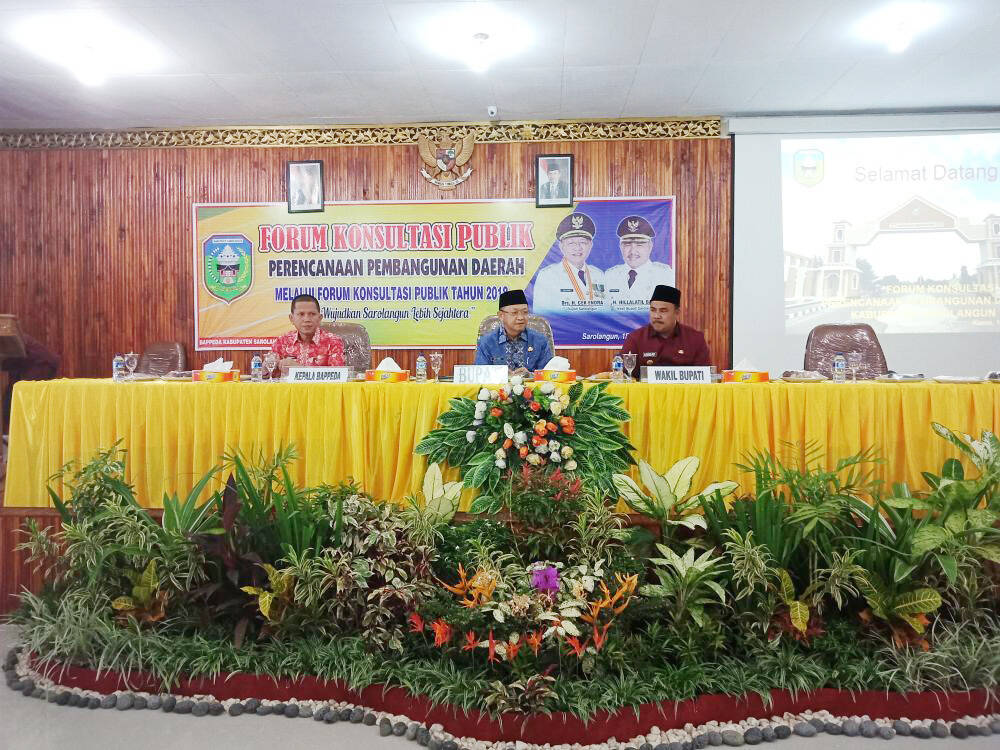 Bupati H Cek Endra Buka Forum Konsultasi Publik