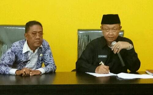Bupati H.Cek Endra Sidak Dan Briefing Dengan Staf Kantor Inspektorat