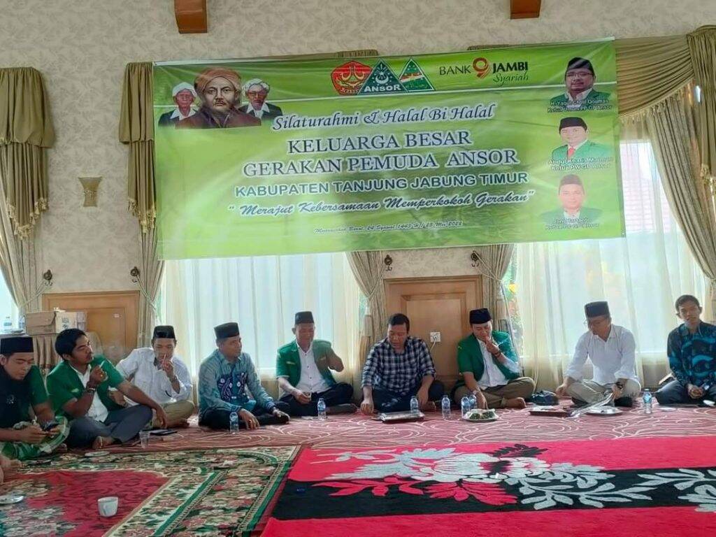 Bupati Halal Bihalal dengan PC GP Ansor Tanjabtim
