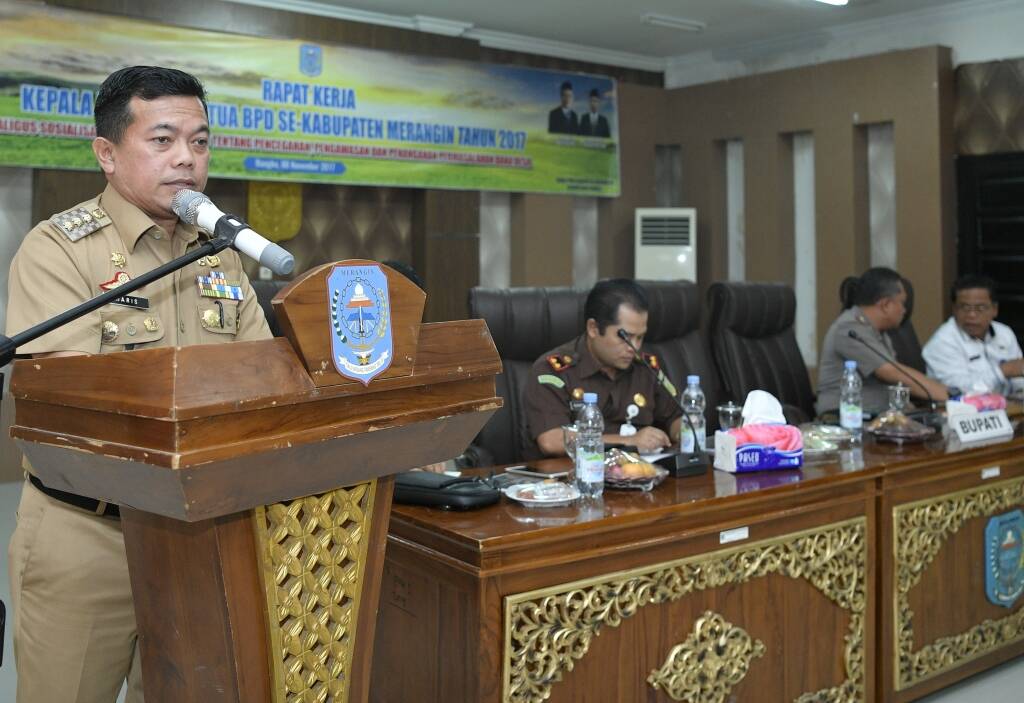 Bupati Merangin Bukar Raker Kades dan BPD