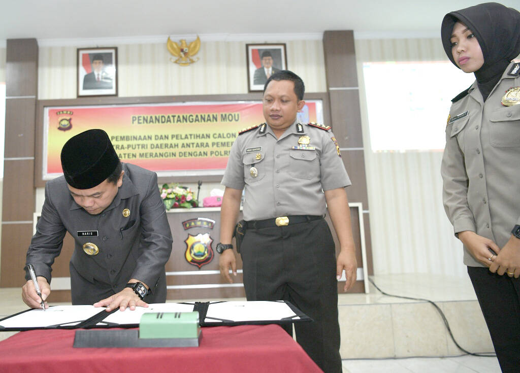 Bupati Merangin MoU dengan Polres