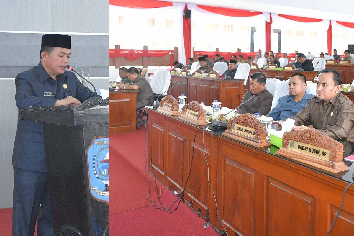Bupati Merangin Sampaikan KUA Tahun Anggaran 2018