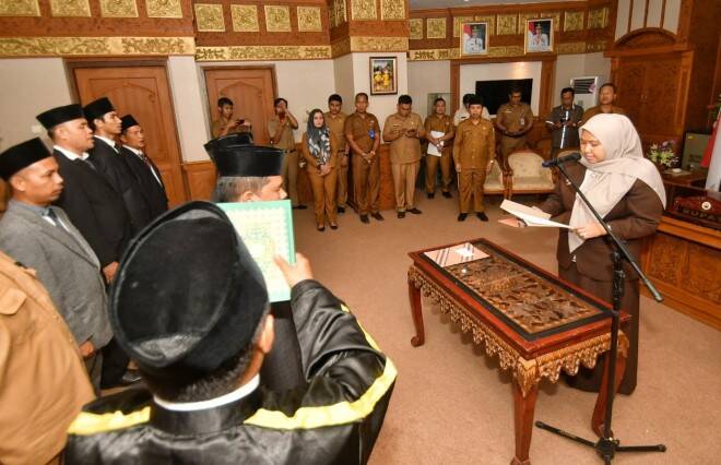 Bupati Muaro Jambi, Masnah Busro Lantik Pejabat Eselon III/IV