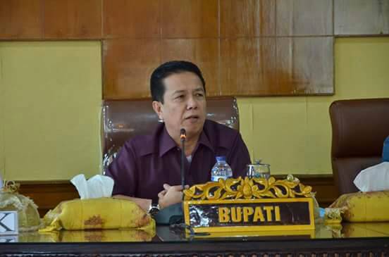 Bupati sahirsyah Minta Kepala BKPSDM Data Pejabat yang tak hadir Paripurna