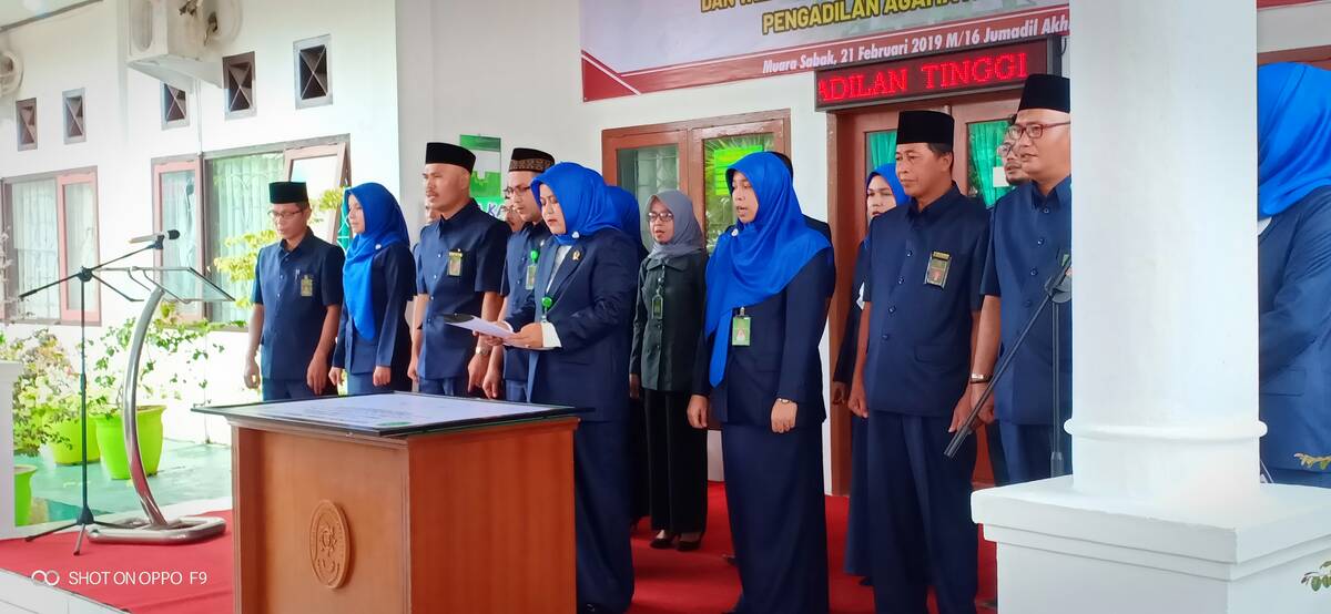 Bupati Tanjabtim Hadiri Deklarasi Zona Integritas Pengadilan Agama