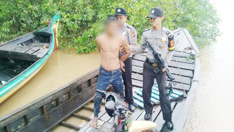 Curi Pompong, Warga Margo Rukun Diciduk Polisi