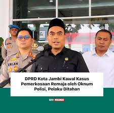 Datangi Polda Jambi, Anggota DPRD Kota Jambi Minta Kasus Penanganan Asusila Oknum Polisi Transparan