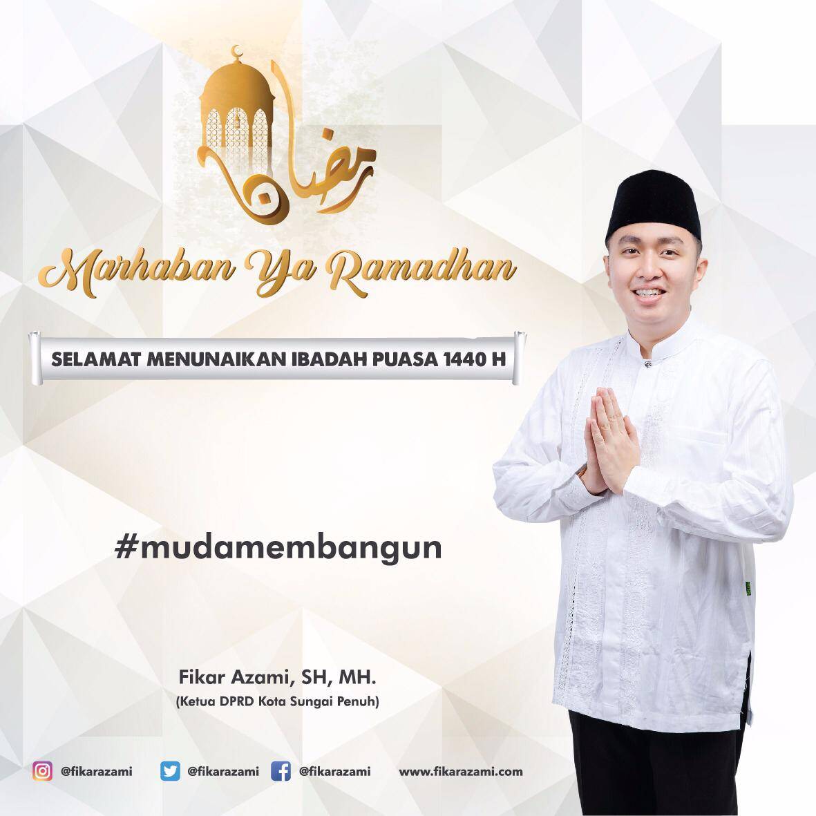 Dewan Kota Sungaipenuh, Ucapkan Selamat Menunaikan Ibadah Puasa Ramadhan 1440 H
