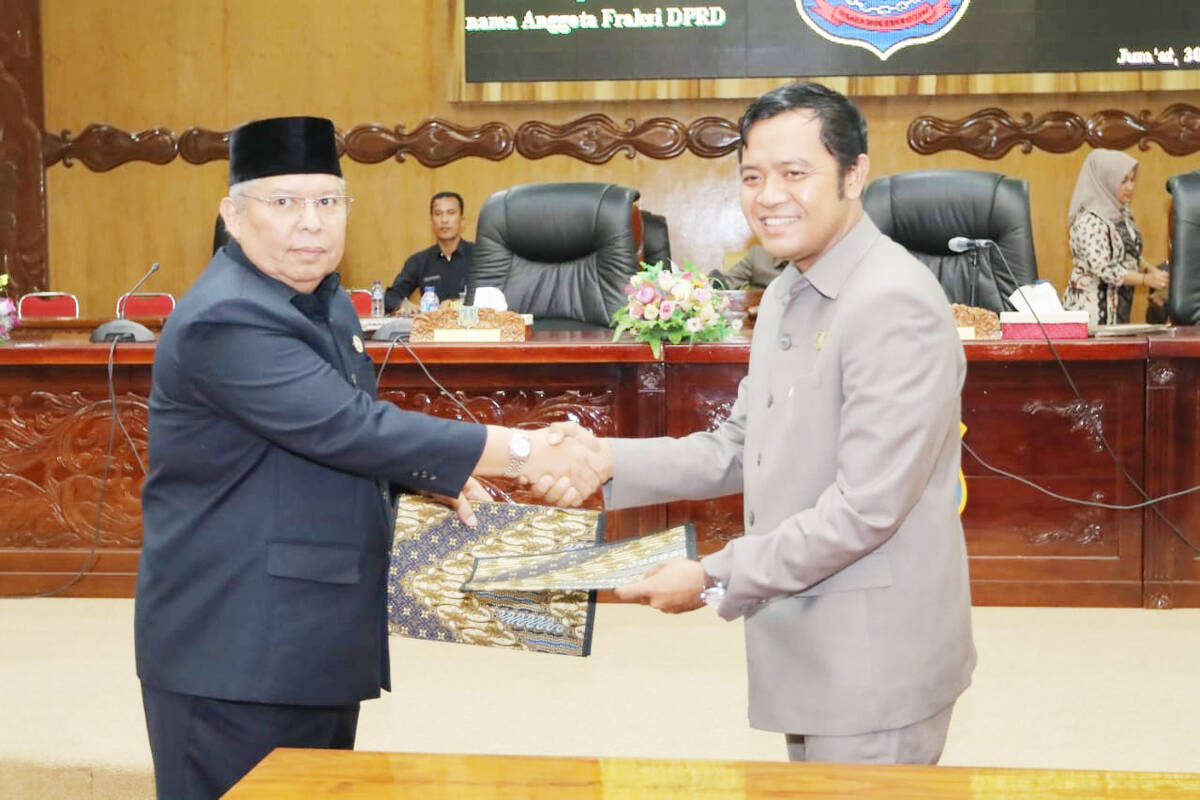 Dewan Sahkan APBD 2019  Menjadi Perda