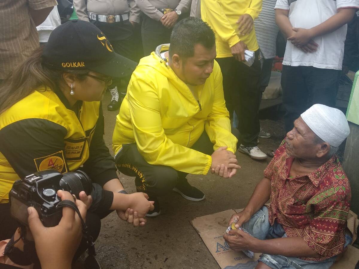Didampingi Gita, Faried Kunjungi Pasar Keluarga