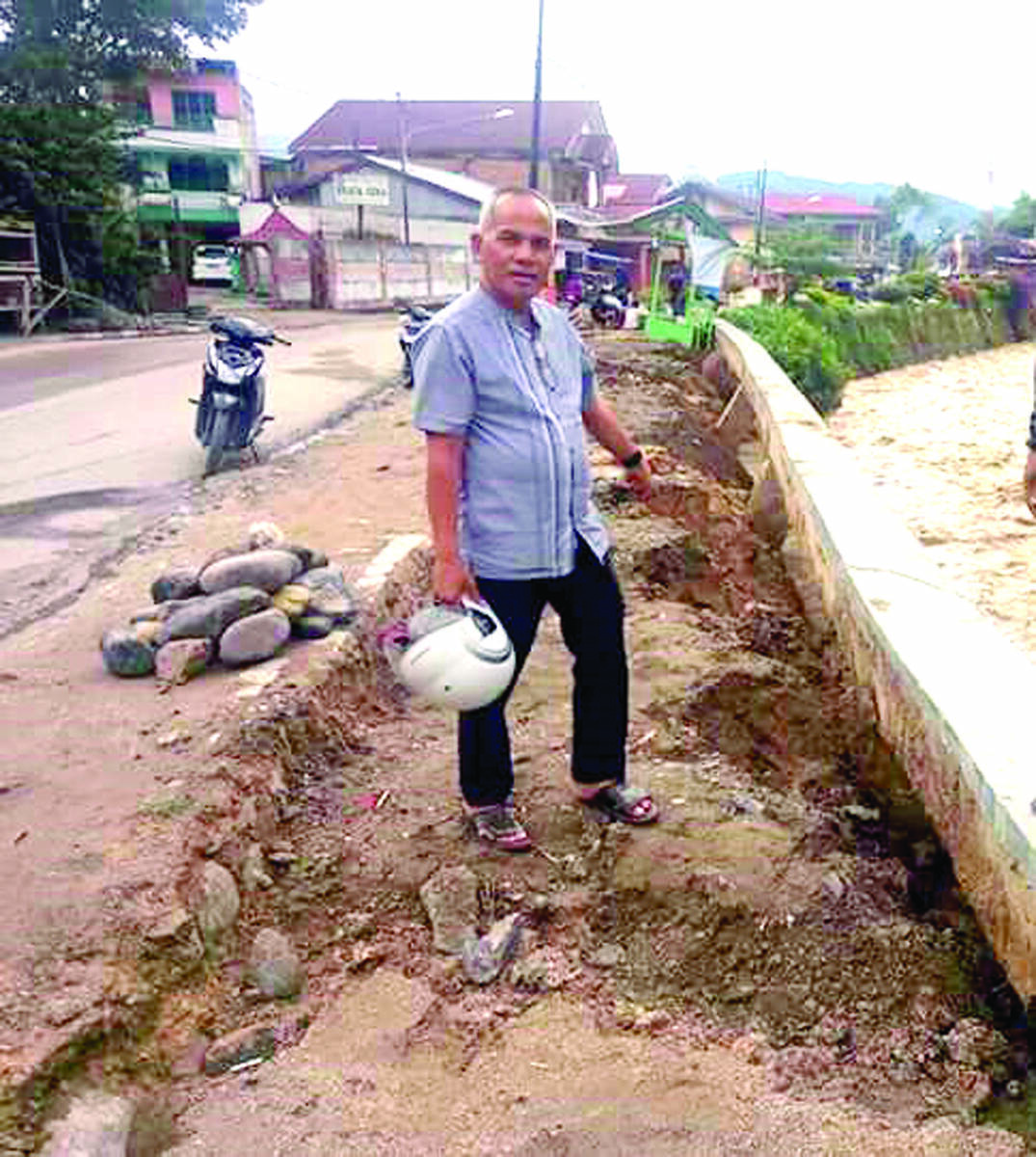Diduga, Proyek Penahan Tebing Sungai Bungkal, Kangkangi UU Jasa Kontruksi