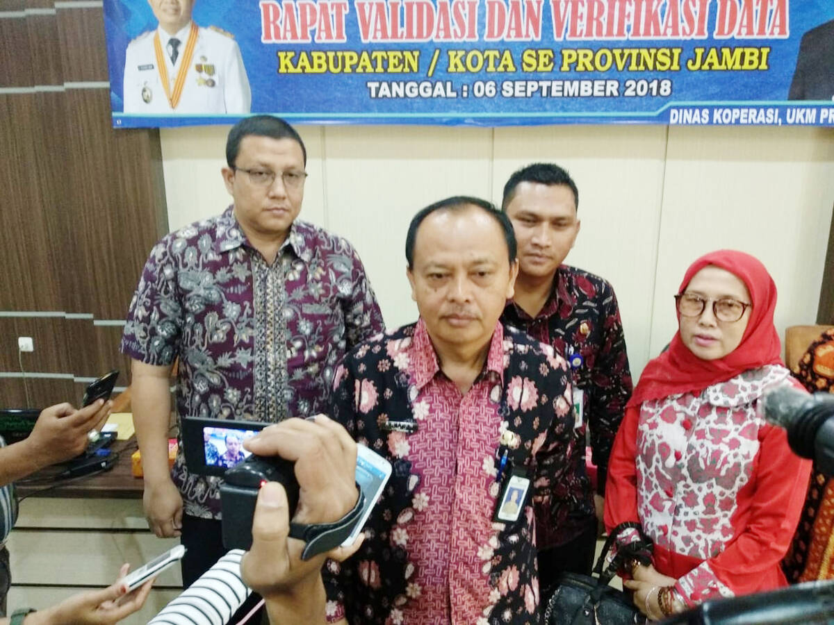 Dinas Koperasi Provinsi Jambi Gelar Rapat Validasi dan Verifikasi Data