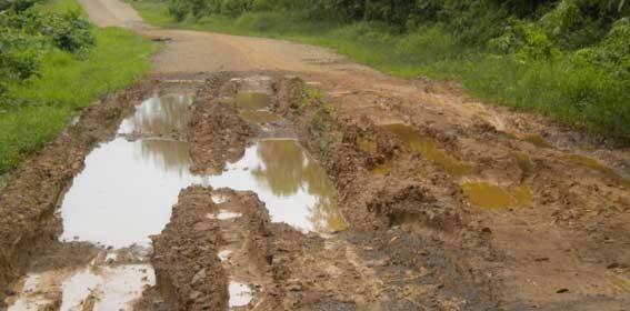 Dinas Pekerjaan Umum dan Tata Ruang Tanjabbar Segera Perbaiki Jalan Lintas Didesa Sungai Saren