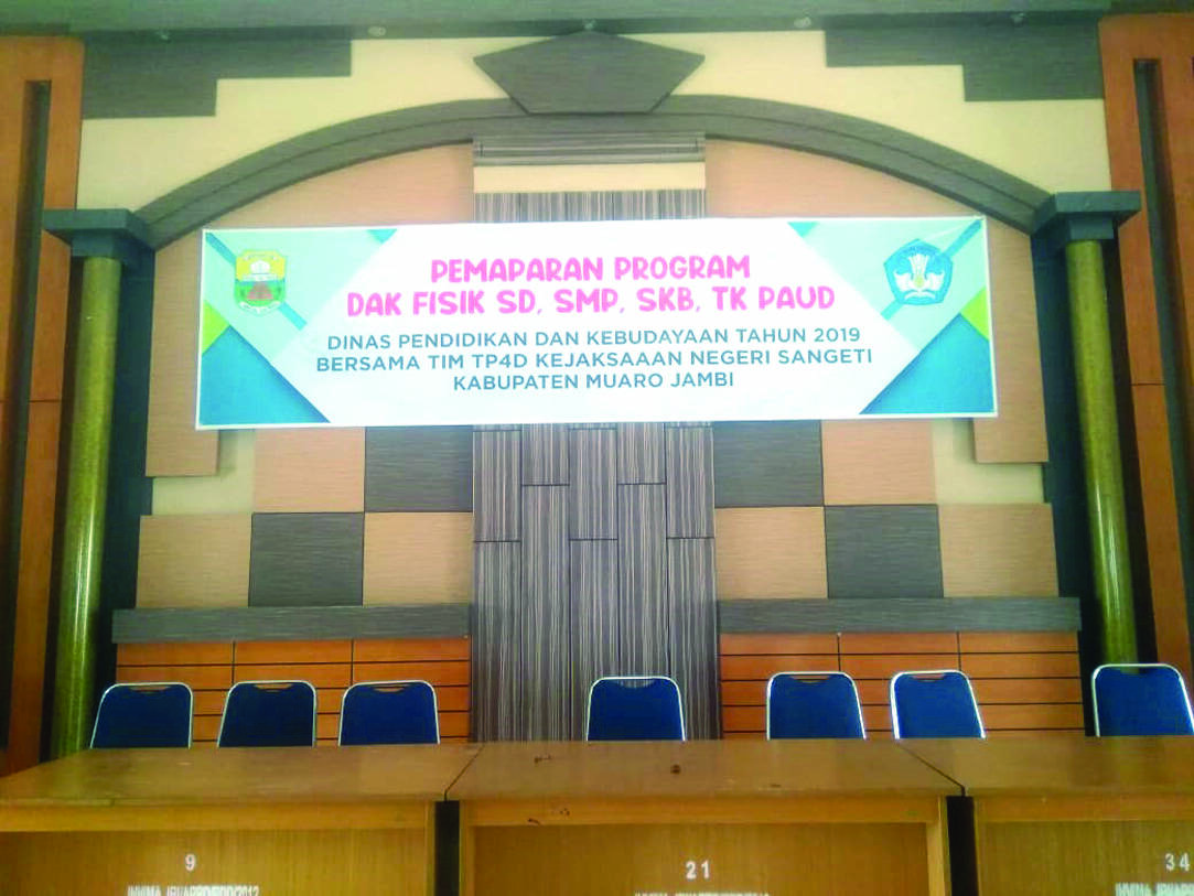 Disdik Muarojambi Larang Wartawan Ekspot Sosialisasi Dana DAK 2019