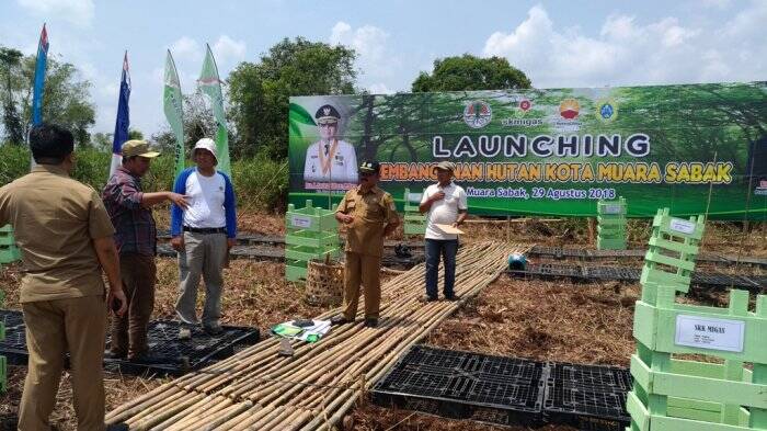 DLH Tanjabtim Sebut Penanaman Hutan Kota Murni Dilakukan Oleh PetroChina