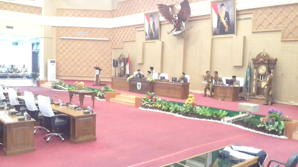 DPRD Kota Jambi Gelar Paripurna Menyampaian Hasil Kerja Banggar