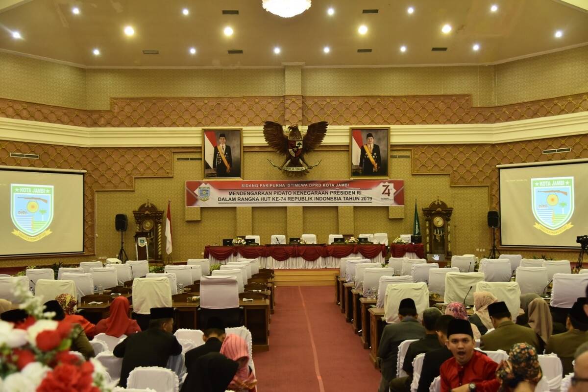 DPRD Kota Jambi Gelar Rapat Dengarkan Pidato Kenegaraan