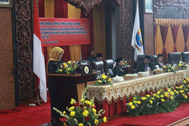 DPRD Provinsi Jambi Sahkan Ranperda Pencegahan Penyalahgunaan Narkotika