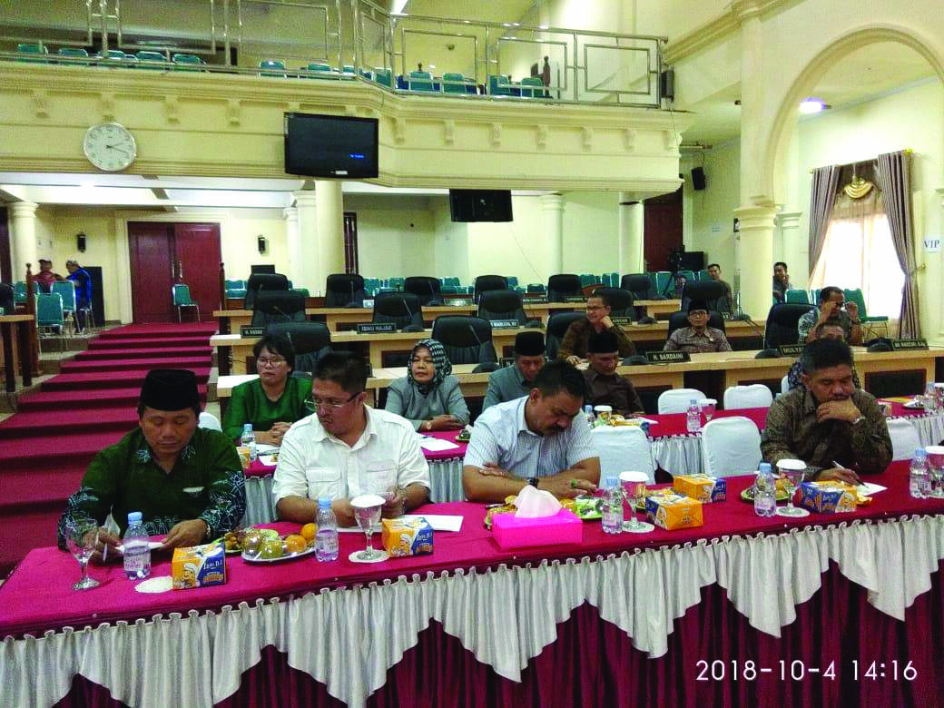 DPRD Sarolangun Medapat Bintek Tata Cara Pelaporan LHKPN Secara ( e_LHKPN ) dan Sosialisasi Peraturan KPK Nomor 07 Tahun 2016 Dari KPK-RI