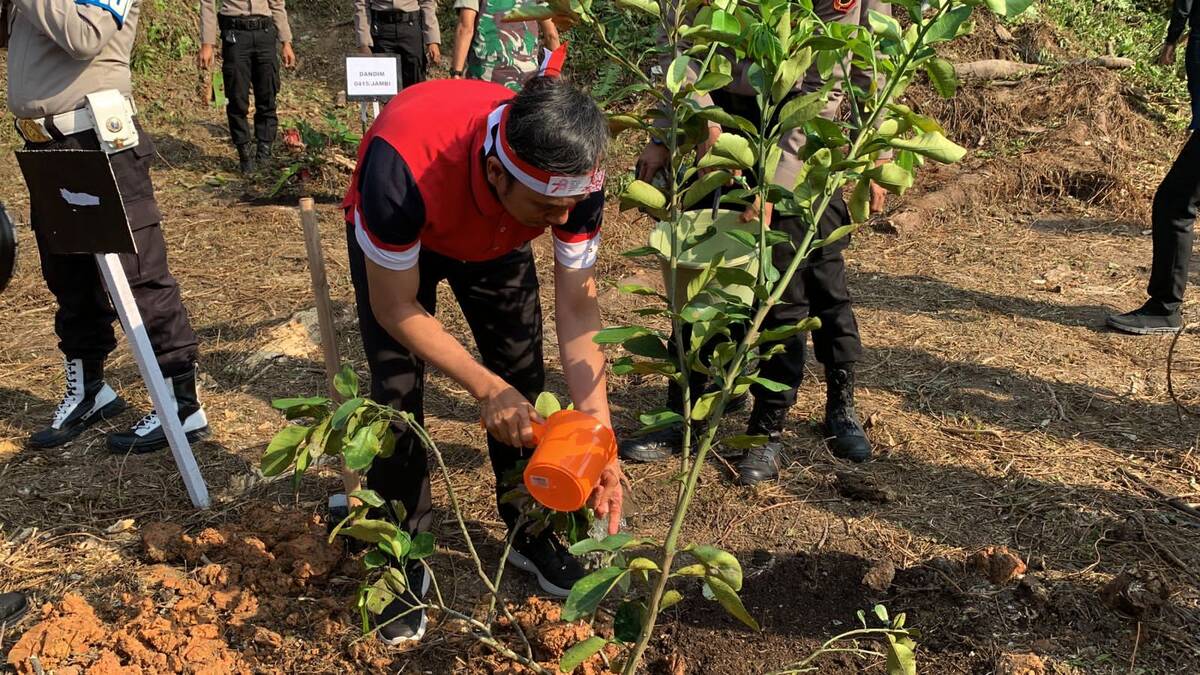 Edi Purwanto Kampanyekan Penghijaun Sejak Dini
