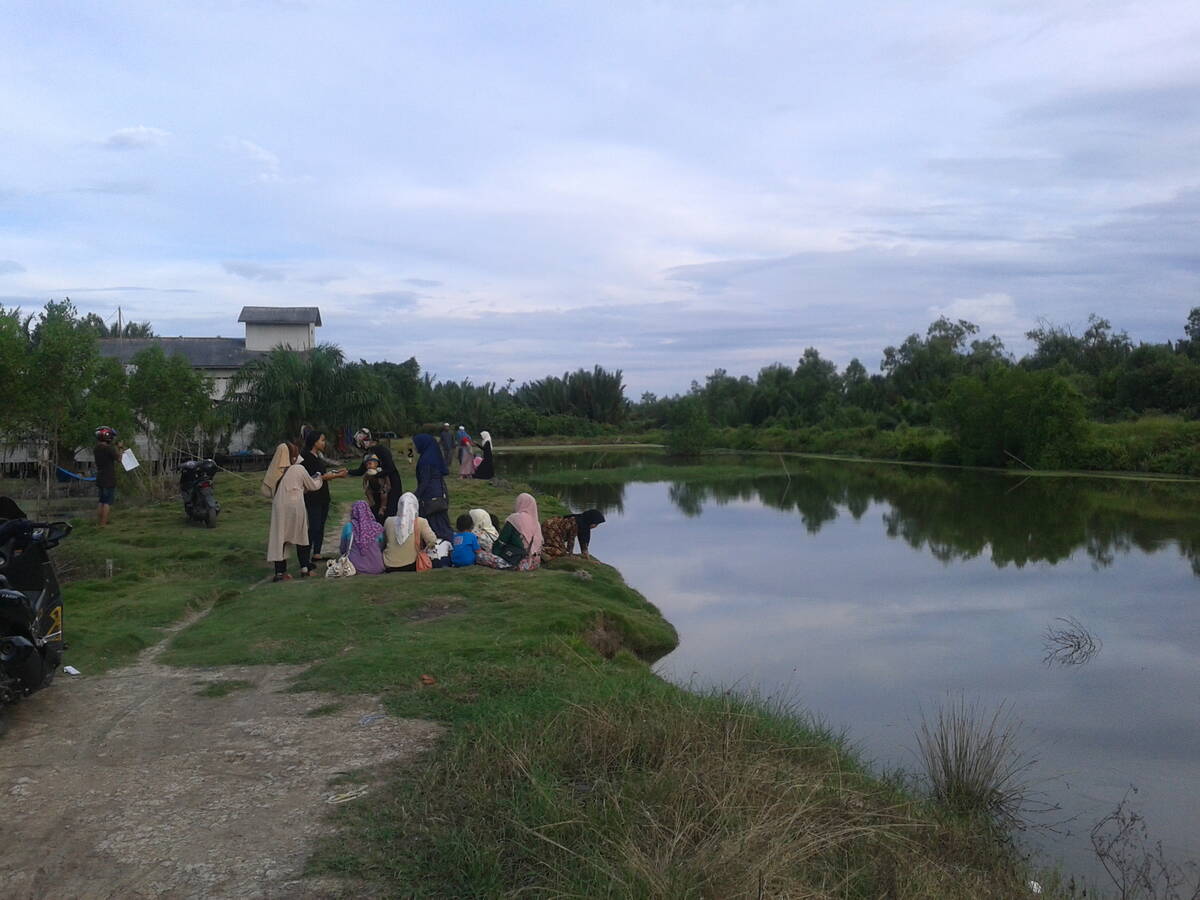 Eks Tambak Ikan Dijadikan Warga Tempat Wisata