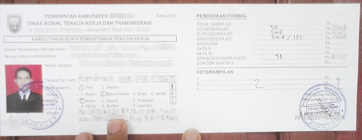 Enam Bulan, Dinas Tenaga Kerja Keluarkan 2.000 Kartu Kuning