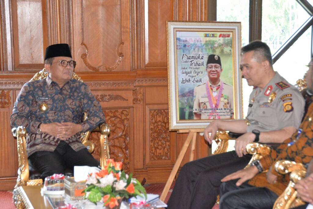 Fachrori Ajak Kapolda Jambi Bersinergi Atasi Permasalahan Jambi