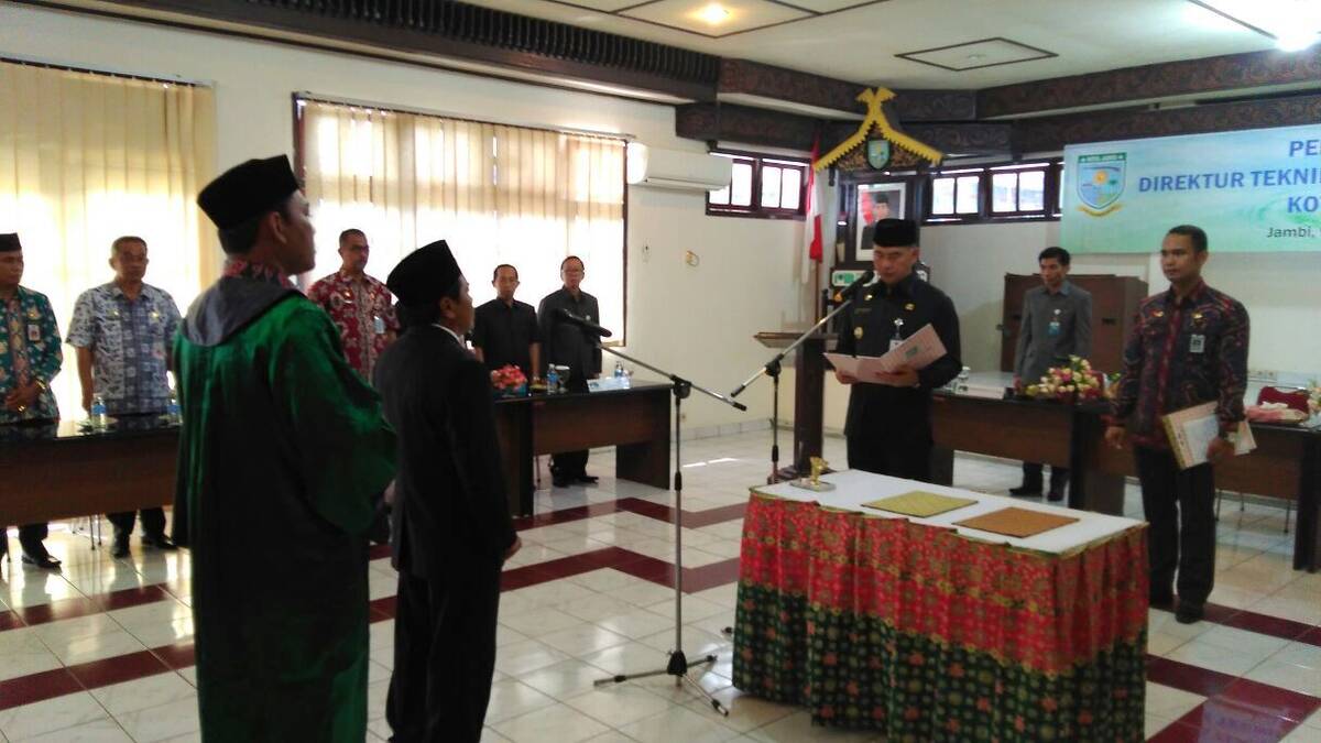 Fasha Melantik Sasni Rais sebagai Dirut Tehnik PDAM