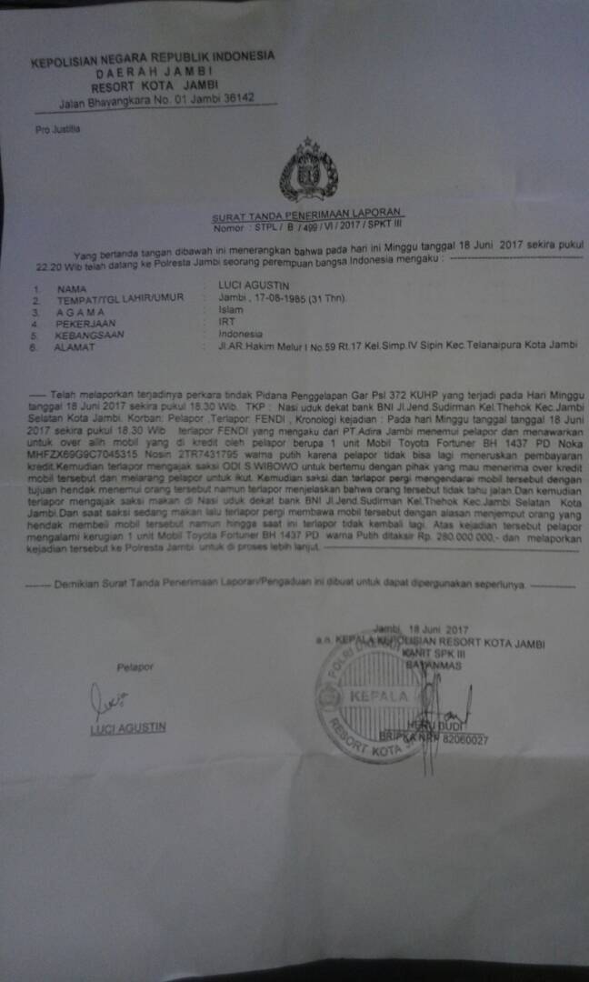 Merasa Ditipu, Luci Perkarakan Depcolector