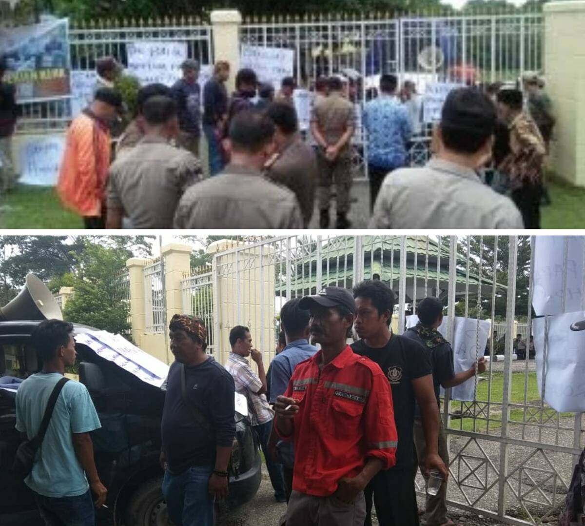 Geruduk Kantor Bupati,Warga Minta Bupati CE Hentikan Aktifitas Ilegal Drilling