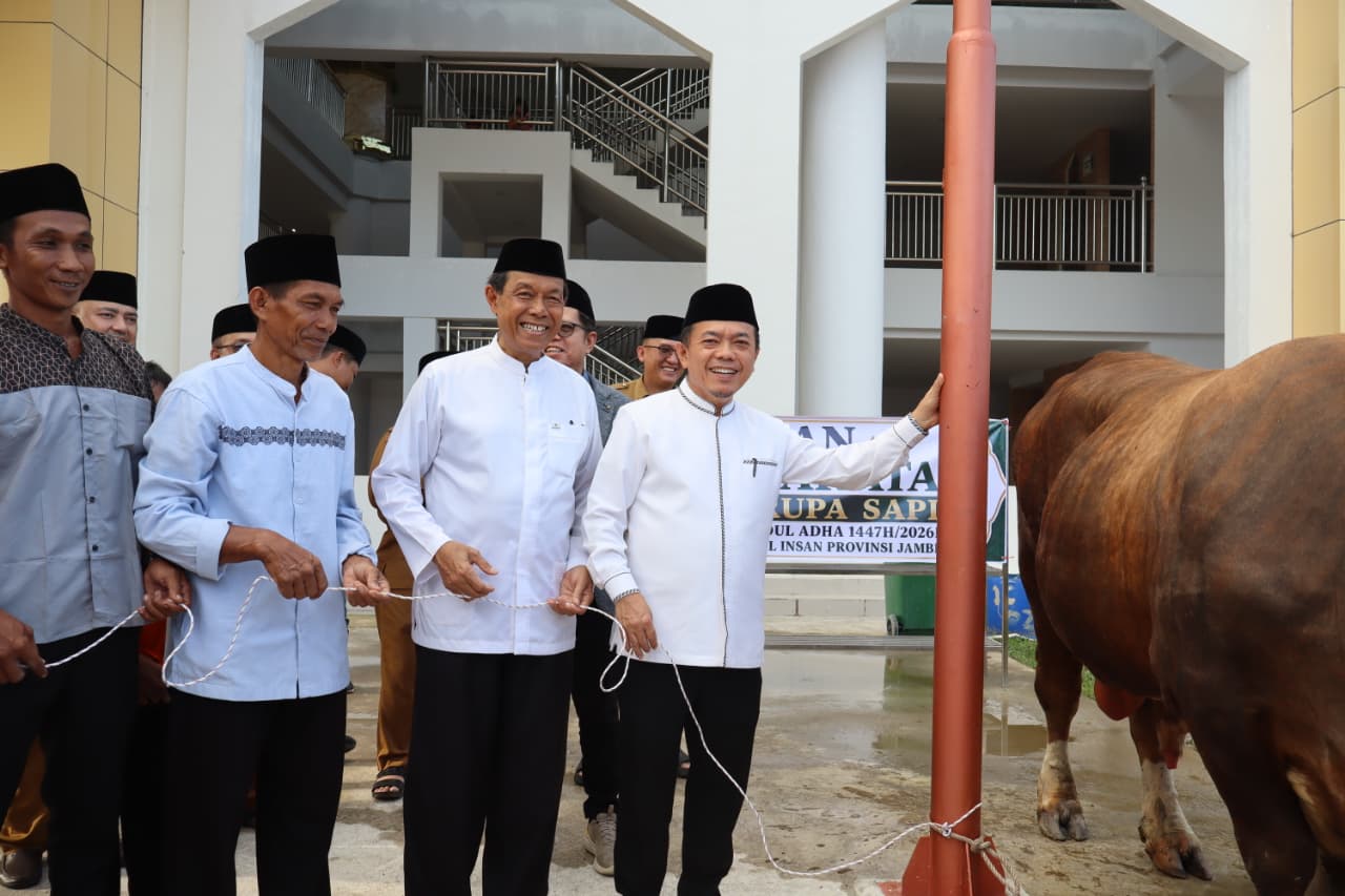 Gubernur Al Haris Serahkan Sapi Kurban Presiden Prabowo